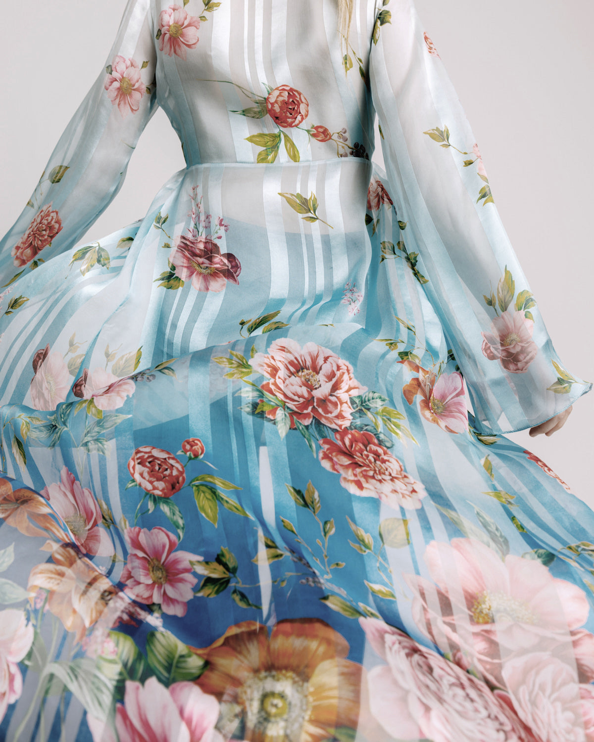 Clarita Robe Degradé Chiffon