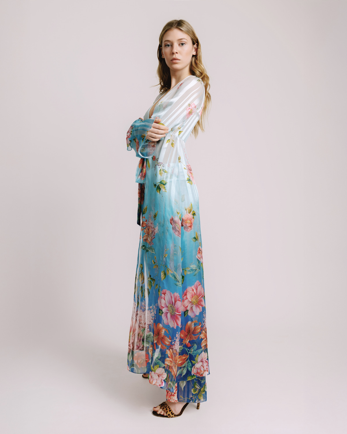 Clarita Robe Degradé Chiffon