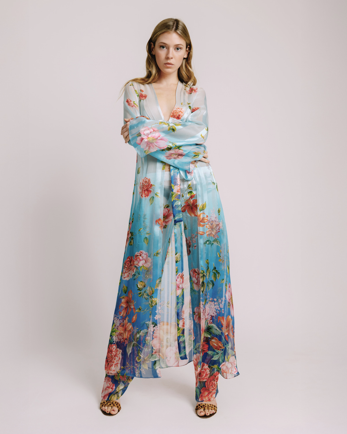 Clarita Robe Degradé Chiffon