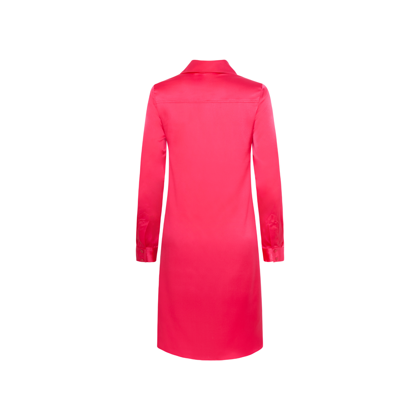 Emilie Dress Fraise Satin Silk Strech