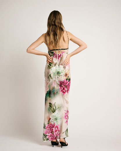 Dija Dress Habotai Silk Gardenia - Adriana Iglesias Dija Dress Habotai Silk Gardenia - Adriana Iglesias