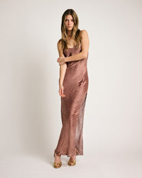 Dija Dress Devoré Nude - Adriana Iglesias