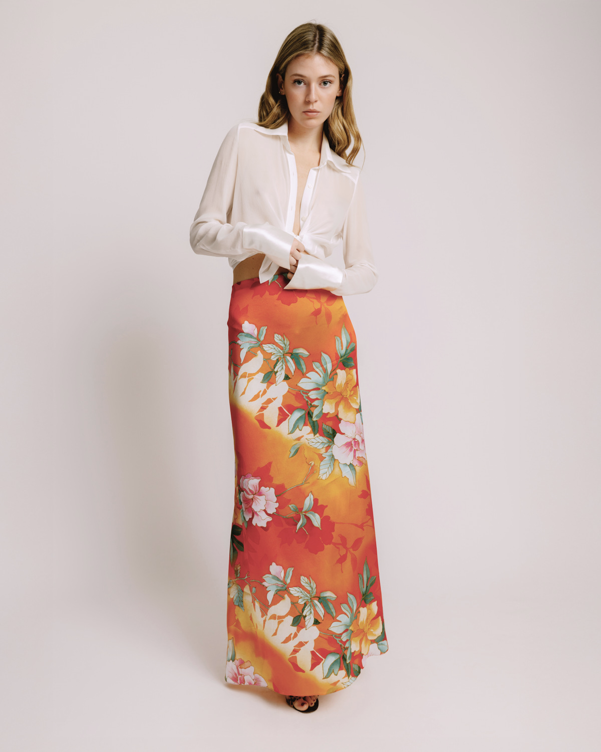 Salins Skirt Orange Garden