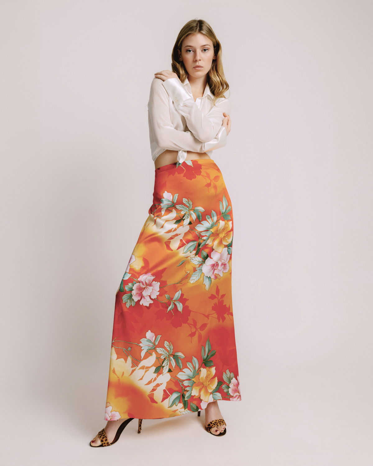 Salins Skirt Orange Garden