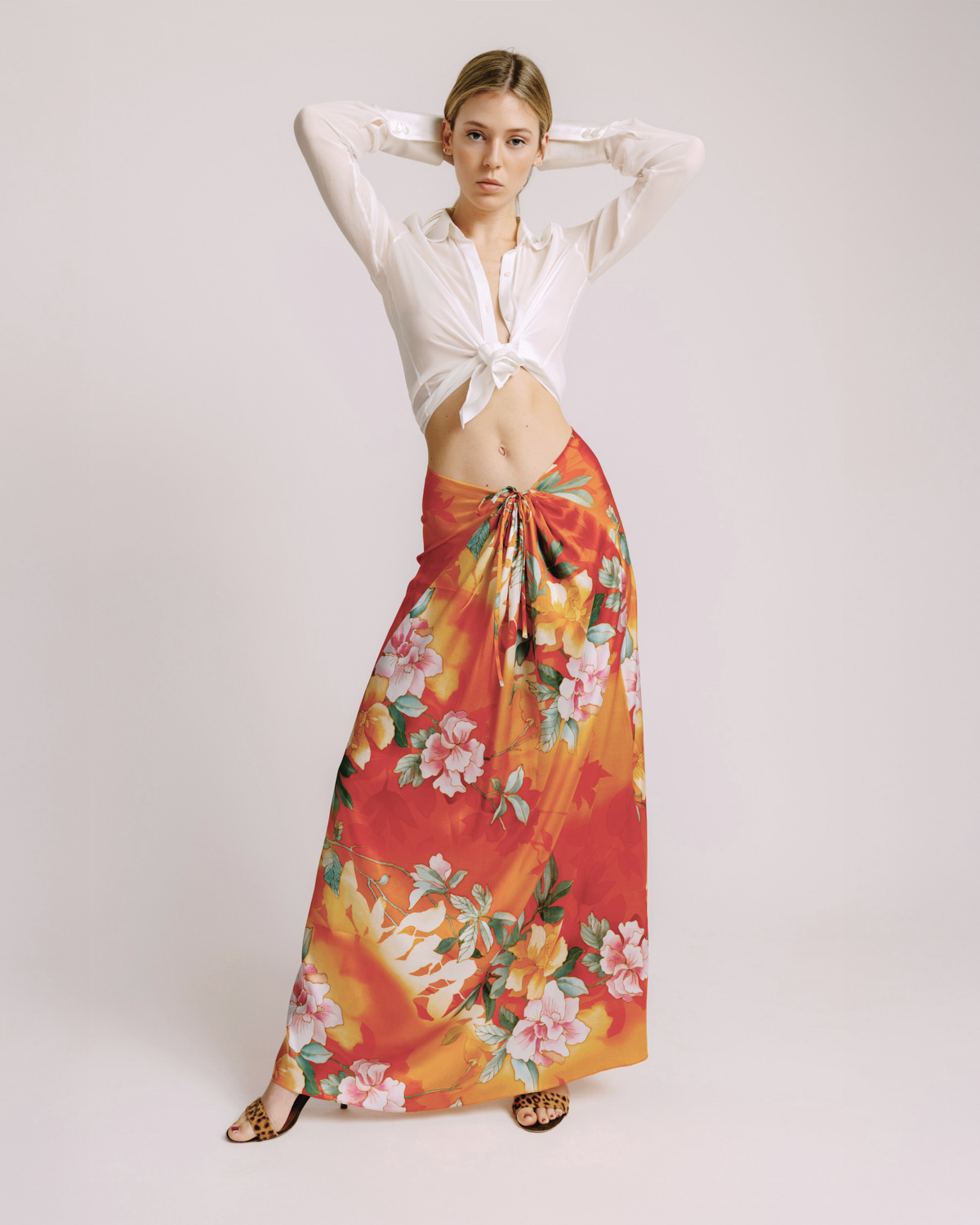 Salins Skirt Orange Garden