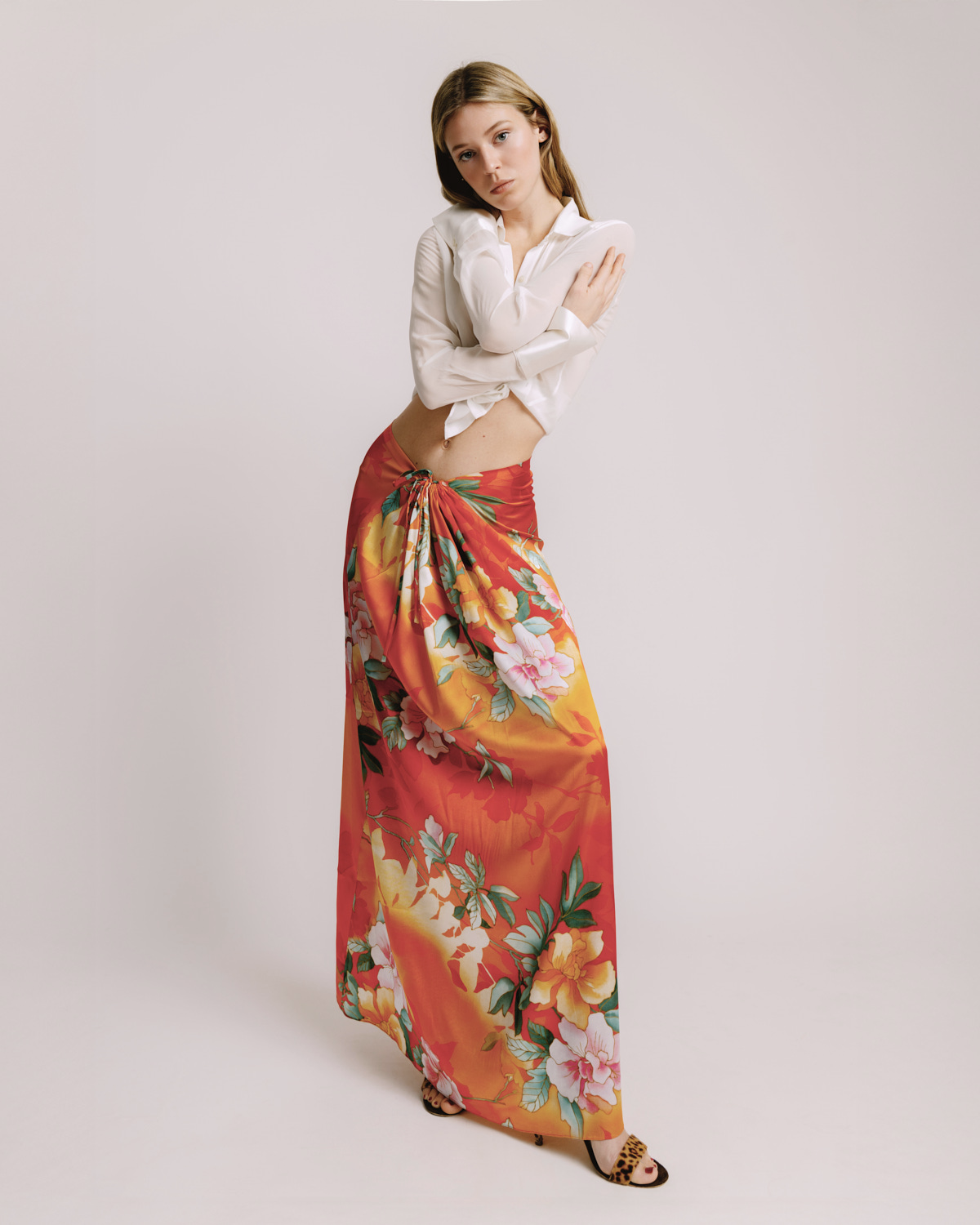 Salins Skirt Orange Garden