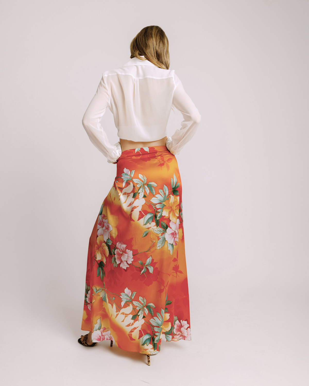 Salins Skirt Orange Garden
