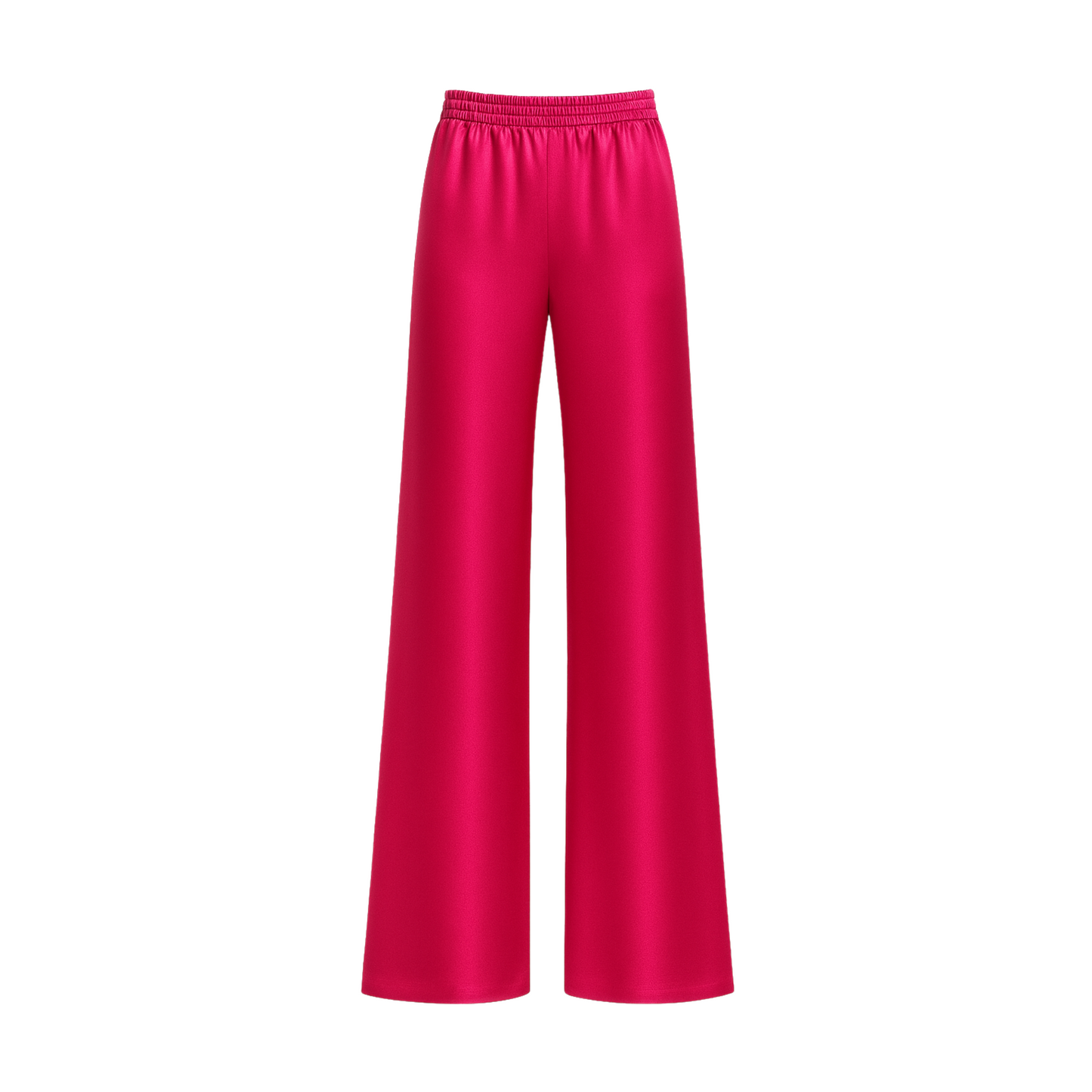 Emery Pants Solid Fraise Satin Silk Strech